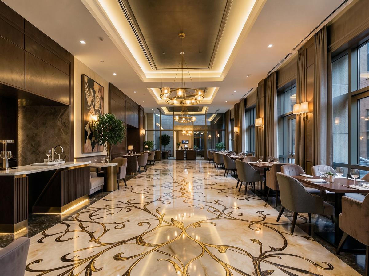 Hôtels & restaurants — sol en résine époxy